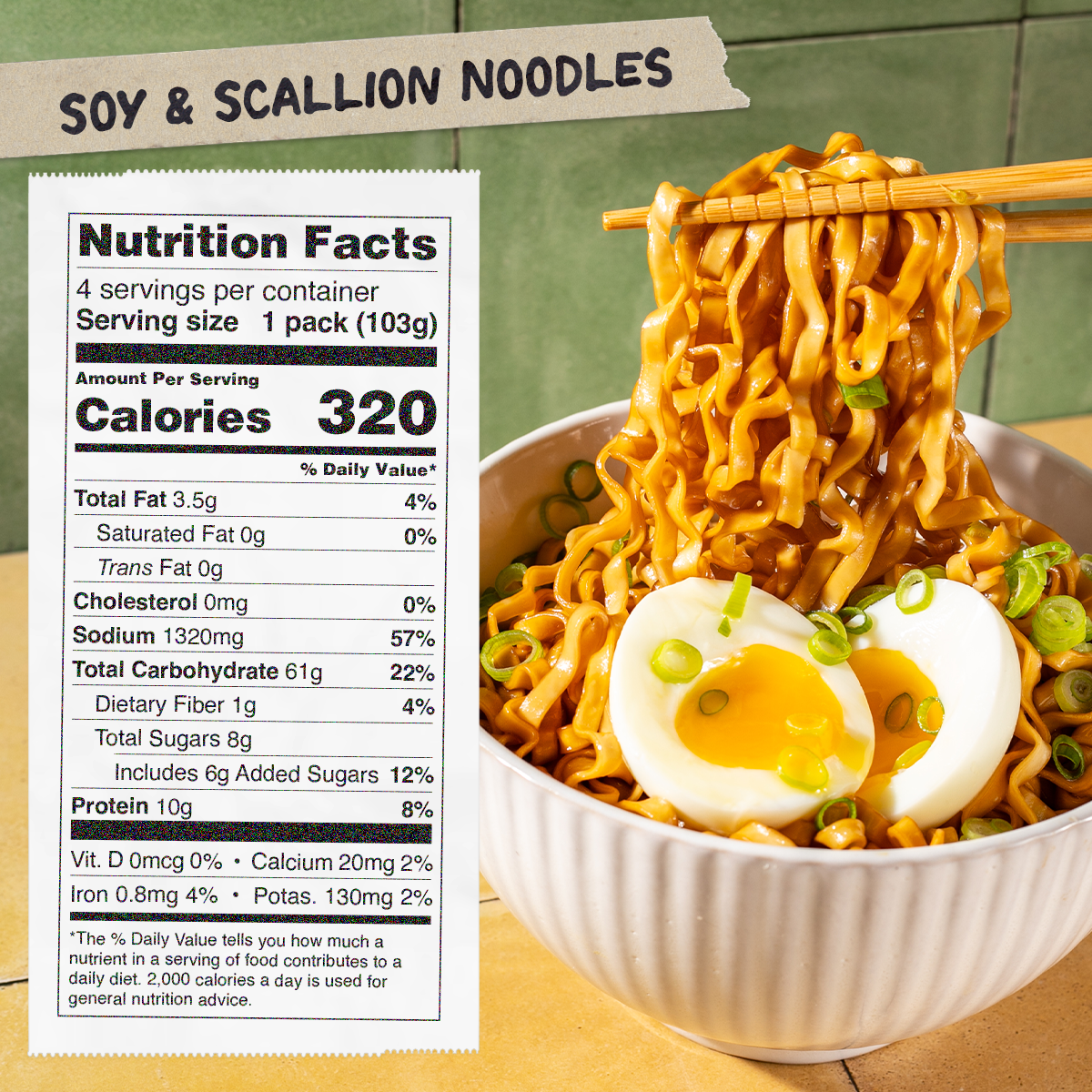 Soy & Scallion Noodles | 4 Packs